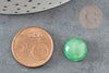 Cabochon jade vert,pierre naturelle, cabochon jade,cabochon rond,pierre verte, 12mm, X1 G2632