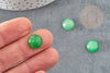 Cabochon jade vert,pierre naturelle, cabochon jade,cabochon rond,pierre verte, 12mm, X1 G2632