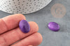 Cabochon jade violet,cabochon ovale, pierre dôme, cabochon jade violet,jade naturel,18 x13mm, X1 G2262