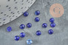 Cabochon kyanite cianyte bleue, fcabochon rond, kyanite naturelle 4mm, pierre naturelle, X1 G2970