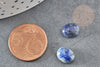 Cabochon lapis lazulis bleue, cabochon ovale, lapis lazulis naturelle,10x8mm, pierre naturelle, X1 G3548