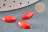 Cabochon marquise corail rouge, cabochon ovale,corail naturel, 10x8mm, création bijoux,pierre naturelle, 6x12mm, X1 G3304