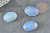 Cabochon opalite blanche, cabochon ovale, cabochon pierre,opale, opalite, 18 x 13mm, X1 G0480