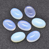 Cabochon opalite blanche ovale, cabochon ovale opalite blanche,pierre, 14x10mm, X1 G1564