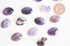 Cabochon ovale amethyste, cabochon ovale cabochon pierre, cabochon violet, amethyste naturelle,18x13mm, pierre naturelle, X1 G1183