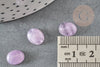 Cabochon ovale amethyste, cabochon pierre, cabochon violet, amethyste naturelle,8x10mm, X1 G1184