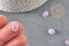 Cabochon ovale amethyste, cabochon pierre, cabochon violet, amethyste naturelle,8x10mm, X1 G1184