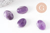 Cabochon ovale amethyste naturelle 18x13mm, cabochon pierre naturelle, x1 G10006