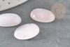 Cabochon ovale quartz rose, cabochon ovale quartz rose naturel pour créer des bijoux en pierre naturelle,18x13mm, X1 G1663