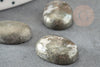 Cabochon pyrite grise, cabochon ovale, pyrite naturelle,18 x13mm, cabochon pierre, pierre naturelle, X1 G0203