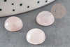 Cabochon quartz rose, pierre naturelle, cabochon rond,quartz naturel, pierre rose, 10mm, X1 G0945