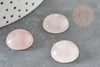 Cabochon quartz rose, pierre naturelle, cabochon rond,quartz naturel,pierre rose,quartz rose, 16mm , x1 G6711