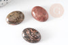 Cabochon rhodonite ovale, cabochon ovale, rhodonite naturelle, cabochon pierre,pierre naturelle,20x15mm, x1 G2237