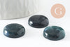 Cabochon rond agate mousse verte 20mm, cabochon création bijoux pierre naturelle x1 G9622