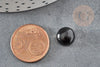 Cabochon rond agate noire, agate naturelle,10mm, cabochon pierre, pierre naturelle, X1 G2588