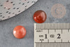 Cabochon rond agate orange,cabochon rond, agate naturelle,cabochon pierre,pierre naturelle,10mm, X1 G0606