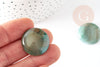 Cabochon rond agate verte, cabochon rond, cabochon agate,agate naturelle,24mm, pierre naturelle, X1 G2645