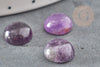 Cabochon rond amethyste, cabochon pierre, cabochon violet, amethyste naturelle,10mm, X1 G0318