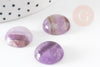 Cabochon rond amethyste,cabochon rond,cabochon violet, amethyste naturelle,16mm, pierre naturelle, x1 G2259