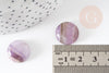 Cabochon rond amethyste,cabochon rond,cabochon violet, amethyste naturelle,16mm, pierre naturelle, x1 G2259