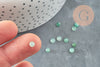 Cabochon rond aventurine verte, cabochon rond, aventurine naturelle,cabochon pierre, 4mm, pierre naturelle, x1 G2839