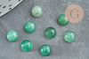 Cabochon rond aventurine verte naturelle 6mm, cabochon pierre naturelle, X1 G0174