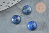 Cabochon rond bleu lapis lazulis 8mm, cabochon rond, cabochon pierre, lapis lazulis naturel, pierre naturelle, X1 G0394