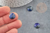 Cabochon rond bleu lapis lazulis, cabochon pierre, lapis lazulis naturel,12mm, pierre naturelle, X1 G2656