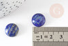 Cabochon rond bleu lapis lazulis, cabochon rond, cabochon pierre, lapis lazulis naturel,14mm, pierre naturelle, X1 G2596