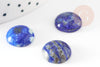 Cabochon rond bleu lapis lazulis, cabochon rond, cabochon pierre, lapis lazulis naturel,14mm, pierre naturelle, x1 G2596