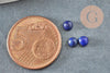 Cabochon rond bleu lapis lazulis, cabochon rond, cabochon pierre, lapis lazulis naturel,4mm, pierre naturelle, X1 G2655