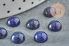 Cabochon rond bleu lapis lazulis, cabochon rond, cabochon pierre, lapis lazulis naturel,8mm, pierre naturelle, X1 G2684