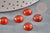 Cabochon rond cornaline orange 10mm, cabochon pour création de bijoux en pierre, x1 G2436