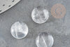 Cabochon rond cristal de roche 12mm,cabochon rond,quartz naturel, cabochon cristal, pierre naturelle, X1 G9361