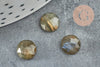 Cabochon rond labradorite à facettes 8mm, cabochon rond, labradorite naturelle,pierre naturelle, X1 G5639