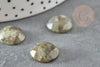 Cabochon rond labradorite à facettes, cabochon rond, labradorite naturelle,14.5mm, X1 G2264