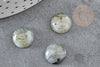 Cabochon rond labradorite naturelle 12mm, cabochon pierre naturelle, X1 G1015