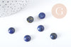 Cabochon rond lapis-lazuli naturel 10mm, création bijoux pierre naturelle, X1 G9102