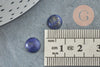 Cabochon rond lapis lazuli naturel 8mm, cabochon création bijoux pierre, X1 G8796