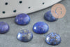 Cabochon rond lapis lazuli naturel 8mm, cabochon création bijoux pierre, X1 G8796