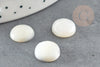 Cabochon rond nacre blanche, cabochon coquillage nacre naturelle,12mm, X1 G1739