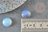 Cabochon rond opalite blanche,cabochon opalite,cabochon rond pierre ,14mm, x1 G2283