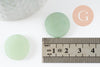 Cabochon rond plat aventurine verte naturelle 20mm, cabochon pierre naturelle, x1 G9613