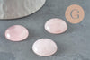 Cabochon rond quartz rose 20mm, cabochon pour création bijoux pierre rose, x1 G9612