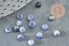 Cabochon rond sodalite bleue, fournitures créatives, cabochon rond,sodalite naturelle 4mm, pierre naturelle, X1 G2963