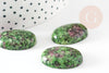 Cabochon rubis zoisite, cabochon Ovale, cabochon rubis, zoisite naturelle,25mm, pierre naturelle, X1 G2221