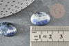 Cabochon sodalite bleue, bijou cabochon pierre naturelle,cabochon ovale, 13x18mm,pierre naturelle, X1 G2659