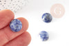 Cabochon sodalite bleue, cabochon pierre,cabochon rond, sodalite naturelle,14mm, pierre naturelle, X1 G2246