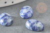 Cabochon sodalite bleue,cabochon ovale, sodalite naturelle,14x10mm, pierre naturelle, X1 G2595