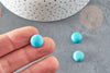 Cabochon turquoise, cabochon rond, turquoise naturelle, pierre naturelle,12mm, X1 G1747